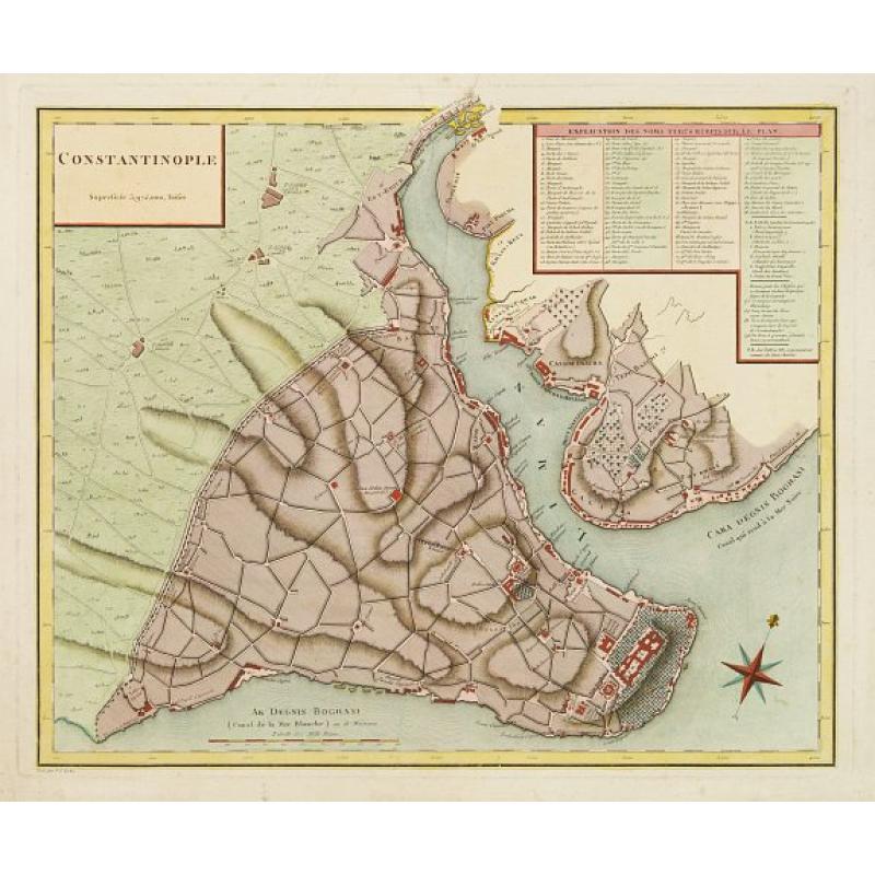 Constantinople superficie 3,975,000 Toises.