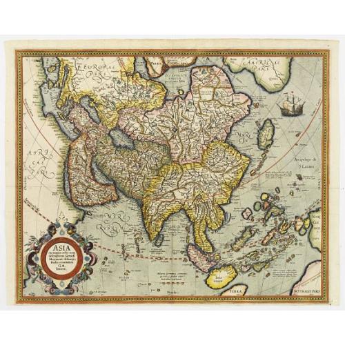 Old map image download for Asia ex magna Orbis terre descriptione Gerardi Mercatoris..