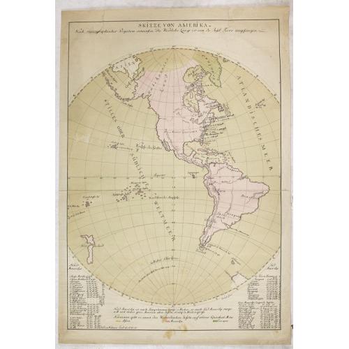 Old map image download for Skizze von Amerika. (Manuscript)