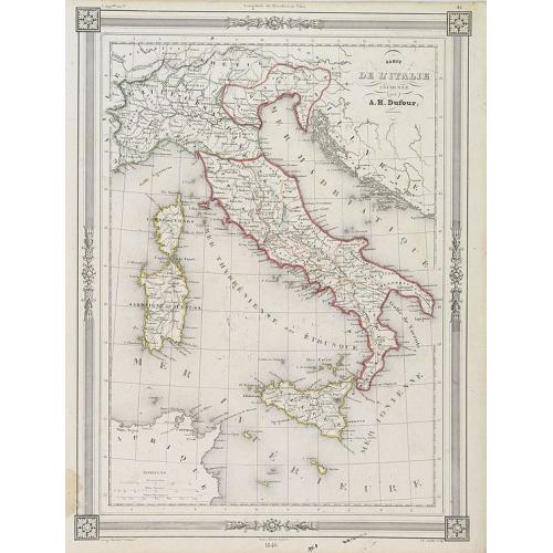 Old map image download for Carte de L'Italie Ancienne..