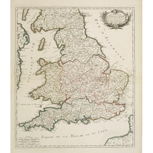 Old map image download for Le royaume d'Angleterre..