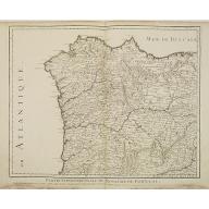 Old, Antique map image download for Partie Septentrionale du Royaume de Portugal.