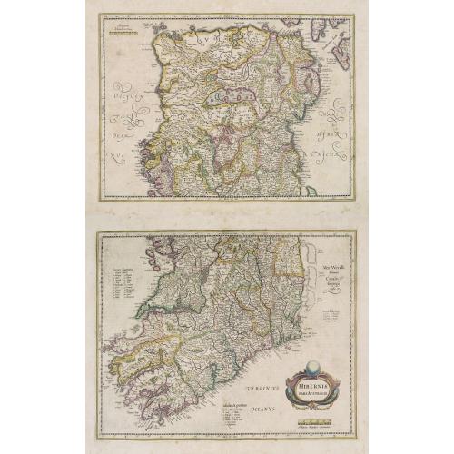 Old map image download for [Two maps] Hiberniae pars Australis. . .