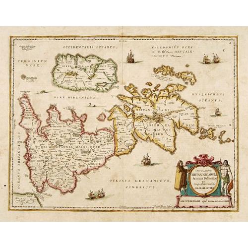 Old map image download for Insularum Britannicarum acurata delineatio. . .