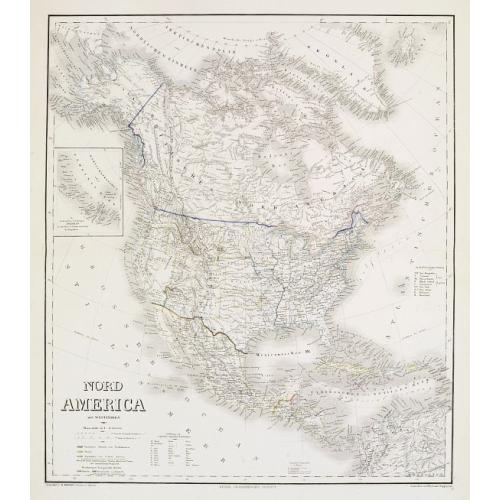 Old map image download for Nord America mit Westindien.