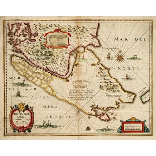 Old map image download for Freti Magellanici ac novi Freti vulgo Le Maire. . .