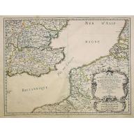 Old map image download for Anciens Royaumes de Kent, d'Essex, et de Sussex. . .