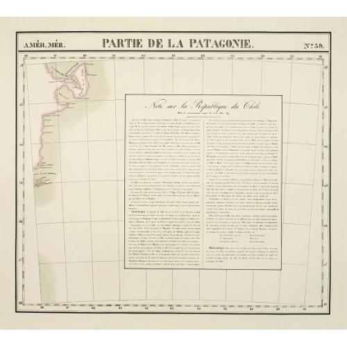 Old map image download for Partie de la Patagonie. No.39. [With text on Chili]