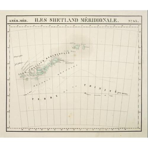 Old map image download for Iles Shetland Méridionale. No.43.