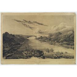 Image download for Gezigt op de haven en de baai van Nagasaki.