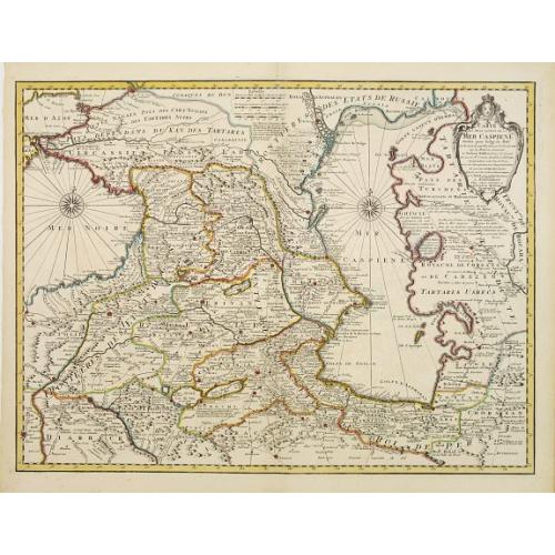 Old map image download for Carte des Pays voisins de la Mer Caspiene. . .