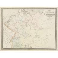 Old, Antique map image download for Carte des Chemins de Fer de l'Allemagne.