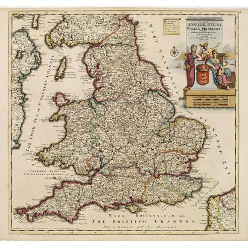 Old map image download for Accuratissima Angliae Regni et Walliae..