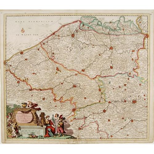 Old map image download for Novissima Flandriae Comitatus tabula. . .
