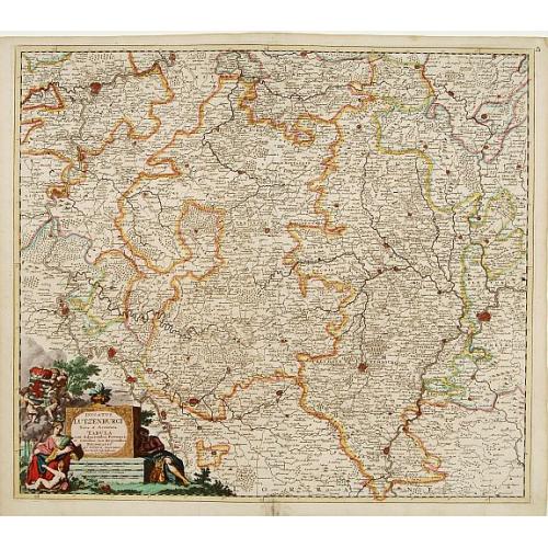 Old map image download for Ducatus Lutzenburgi Nova et Accurataa Tabula. . .