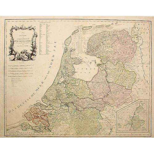 Old map image download for Karte von der Republik der Verenigten Niederlande..