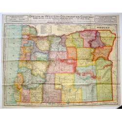 Oregon and Western Colonization Company map of Oregon.