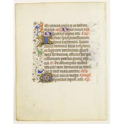 Manuscript leaf on vellum.