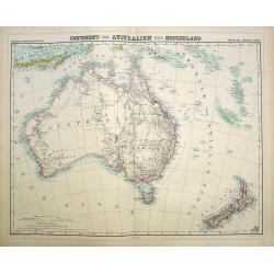 Continent von Australien und Neuseeland.