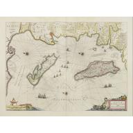Old map image download for Insulae divi Martini et Uliarus, Vulgo l' Isle de Ré et Oléron.