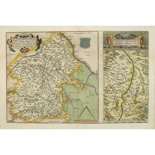 Old map image download for Regionis Biturigum... Per Ioannem Calamaeum. / Limaniae Topographia Gabriele Symeoneo Auct.