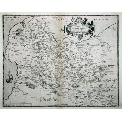 Old map image download for ARTOIS Atrebatum regionis vera descriptio.