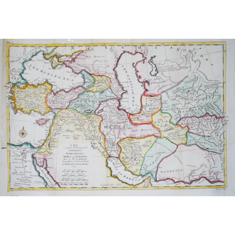 [Lot of 5 maps of Iran] Imperii Persici in omnes suas Provincias  Eaxacte Divisi / Nova Tabula Geographica.