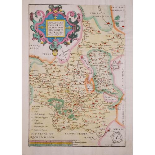 Old map image download for Monasteriensis et Osnaburgensis Episcopatus descriptio.