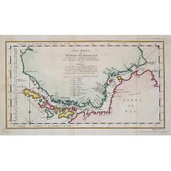 [Lot of 7  maps / views of Patagonia, Strait Magellan]  Carte réduite du Détroit de Magellan