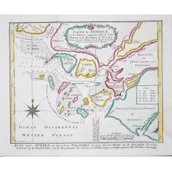 [Lot of 10 maps of Guinea.] Tractus Littorales Guinea a promontorio Verde.