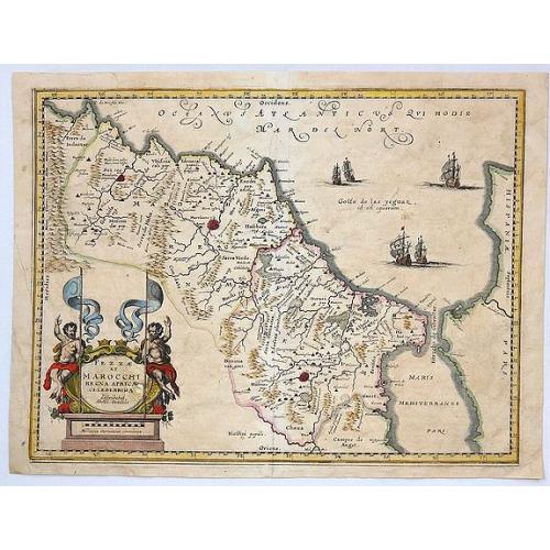 Old map image download for Fezzae et Marocchi Regna Africae Celeberrima.