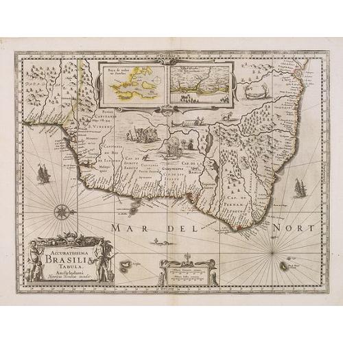 Old map image download for Accuratissima BRASILIAE Tabula.