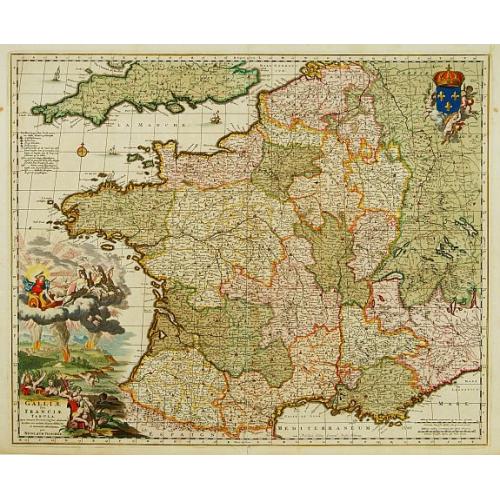 Old map image download for Galliae seu Franciae Tabula.