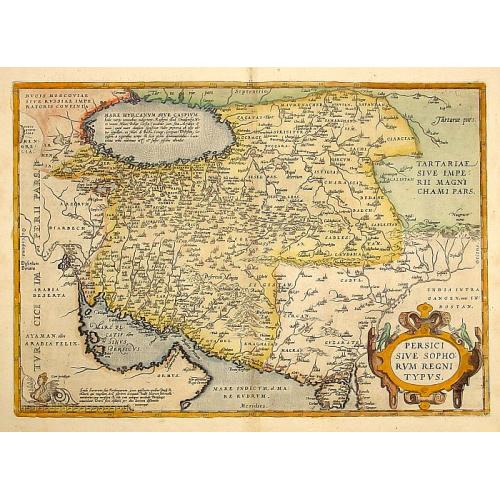 Old map image download for Persici sive Sophorum Regni Typus.