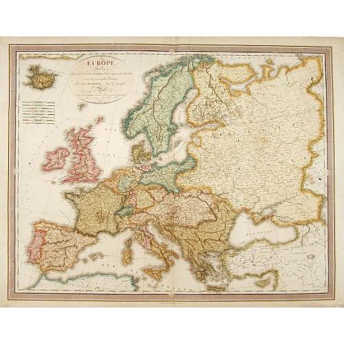 Old map image download for EUROPE Dress&eacute;e.. congres de Vienne..