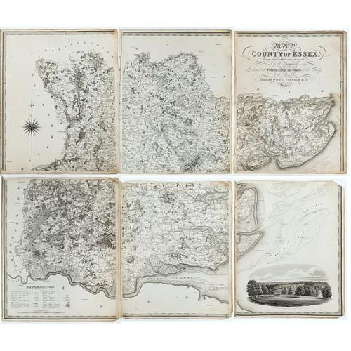 Old map image download for Essex. Map of the County of Essex, from an actual survey made in the year 1824...