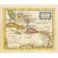 Old map image download for Isles Antilles.