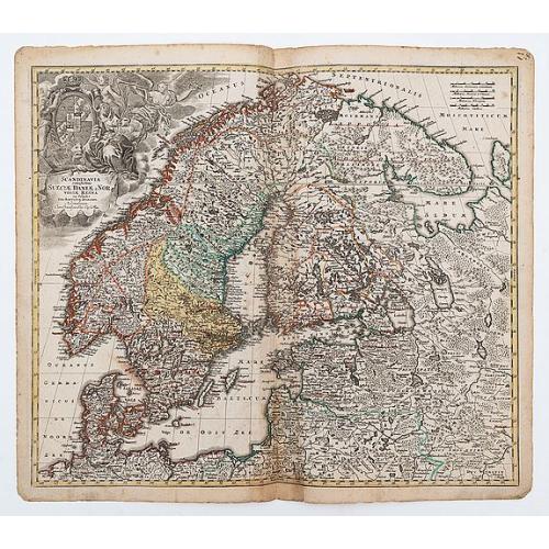 Old map image download for Scandinaviae complectens Sueciae Daniae & Norvegiae Regna ...