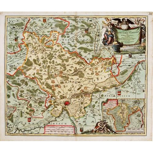 Old map image download for Nova et accurata Territorii Ulmensis cum dominio Wainensi..
