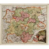 Old map image download for Landgraviatus Thuringae tabula generalis. . .