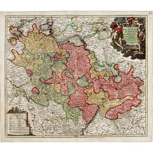 Old map image download for Exactissima Palatinatus ad Rhenum..