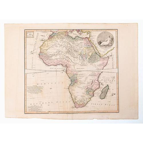 Old map image download for Africa.