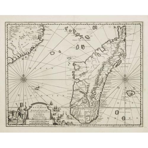 Old map image download for Insula S.Laurentii vulgo Madagascar.