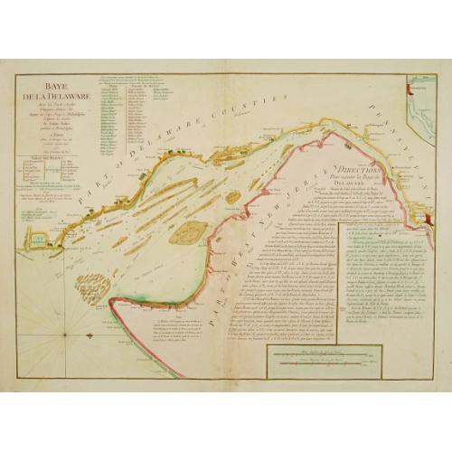 Old map image download for Baye de la Delaware.