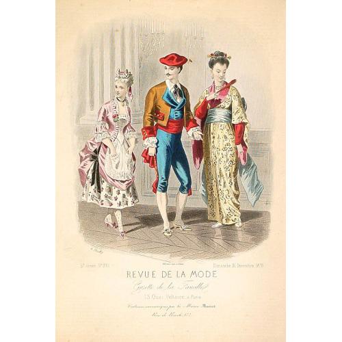Old map image download for Paris fashion plate. (261)