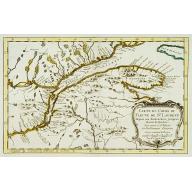 Old map image download for Carte du cours du Fleuve de St.Laurent..