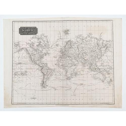 Old map image download for Chart of the World on Mercator's Projection