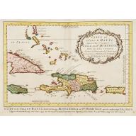Old, Antique map image download for Carte de L'Issle d'Hayti, Aujour d'hui.. St.Domingue..