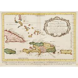 Carte de L'Issle d'Hayti, Aujour d'hui.. St.Domingue..