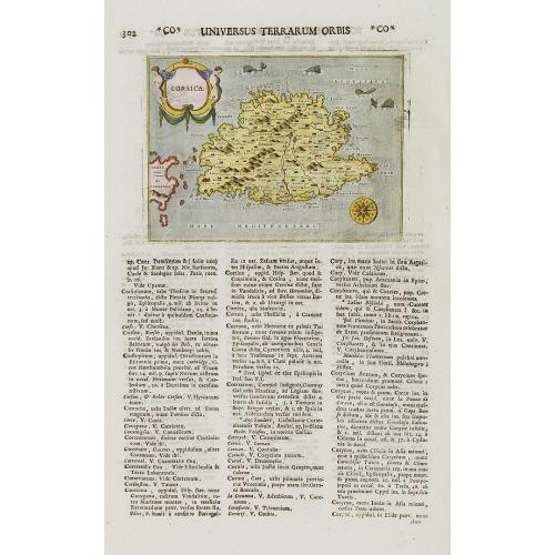 Old map image download for Corsica.
